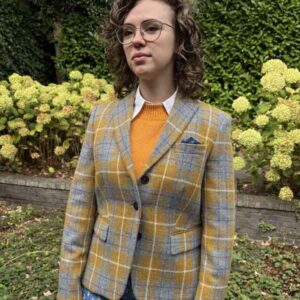 Harris Tweed Damen Sakko Ocre Check
