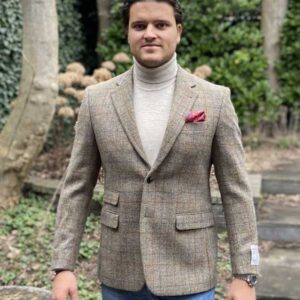 Harris Tweed Sakko Duke's Forest Im Walnut Check
