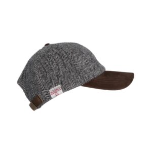 Harris Tweed Cap, Light Grey 601