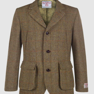Harris Tweed Sakko, Callum Utility Jacket - Mustard