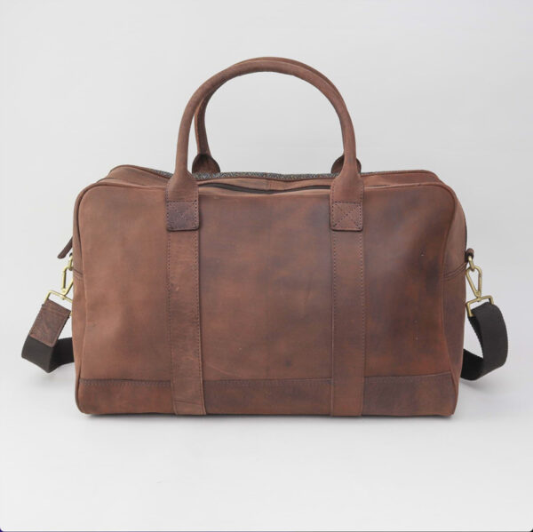 Brown Harris Tweed Holdall