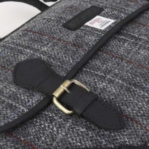 Grey Harris Tweed Briefcase