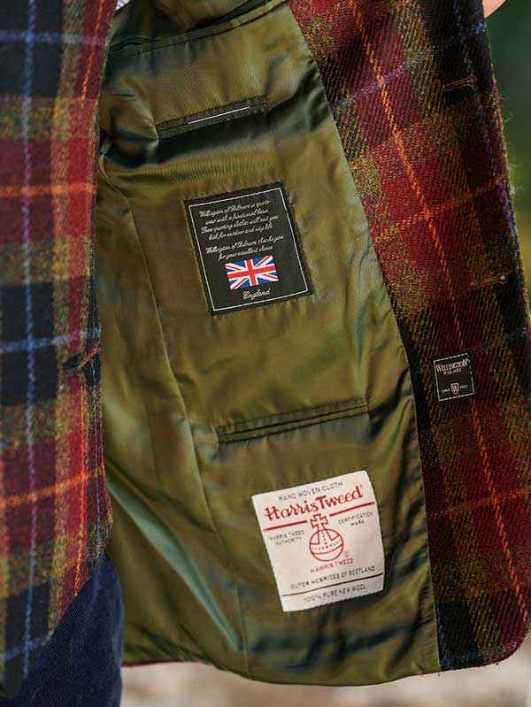 Harris Tweed Sakko ''London'' In Check Of Island