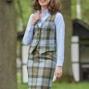 Harris Tweed Weste ''Lea'' Im Highland Check