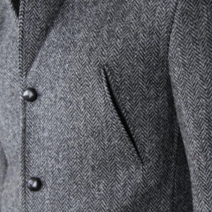 Harris Tweed Sakko, Callum Utility Jacket - Charcoal