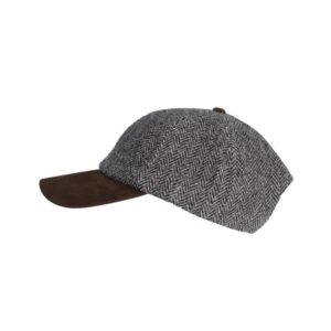 Harris Tweed Cap, Light Grey 601