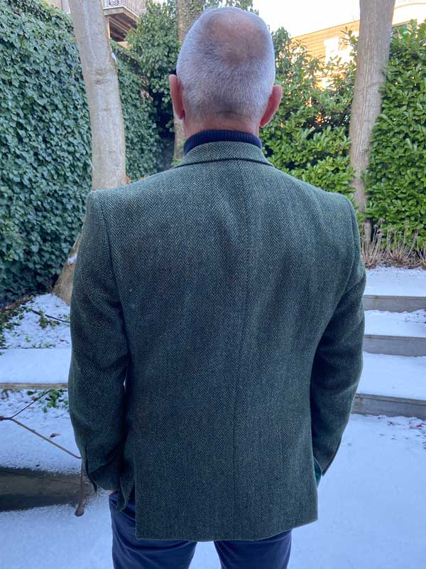 Harris Tweed Sakko Duke's Forest Green Herringbone
