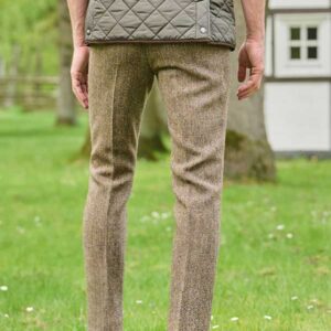 Harris Tweed Hose, Brown Herringbone