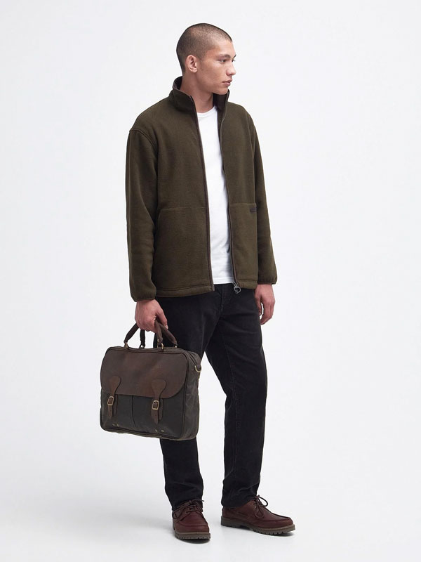 Barbour Aktentasche Wax Leather Briefcase Olive