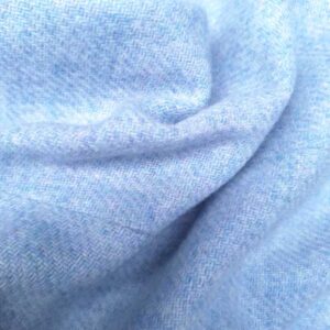 Harris Tweed Weste "Lea" In Light Blue Twill