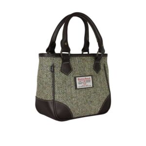 Harris Tweed York Hand Bag Lovat Herringbone