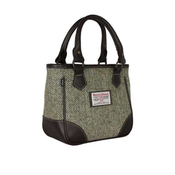 Harris Tweed York Hand Bag Lovat Herringbone