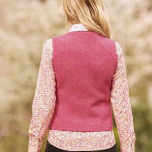 Harris Tweed Weste ''Lea'' In Pink
