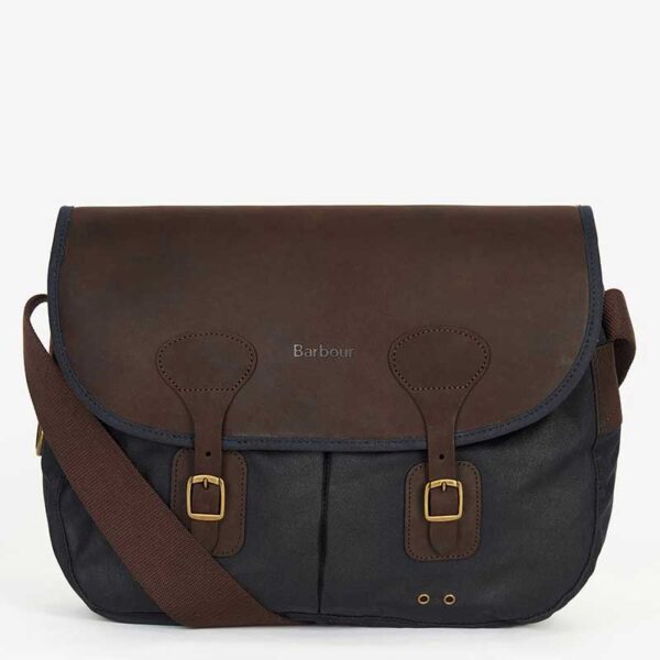 Barbour Tasche Wax Leather Tarras Navy