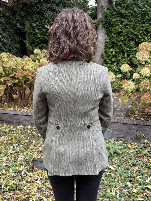Harris Tweed Blazer ''Carola'' In Multi-Green Tweed