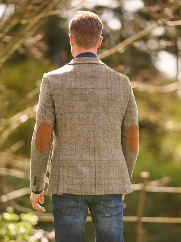 Harris Tweed Sakko ''London'' In Walnut Check