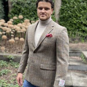 Harris Tweed Sakko Duke's Forest Im Walnut Check