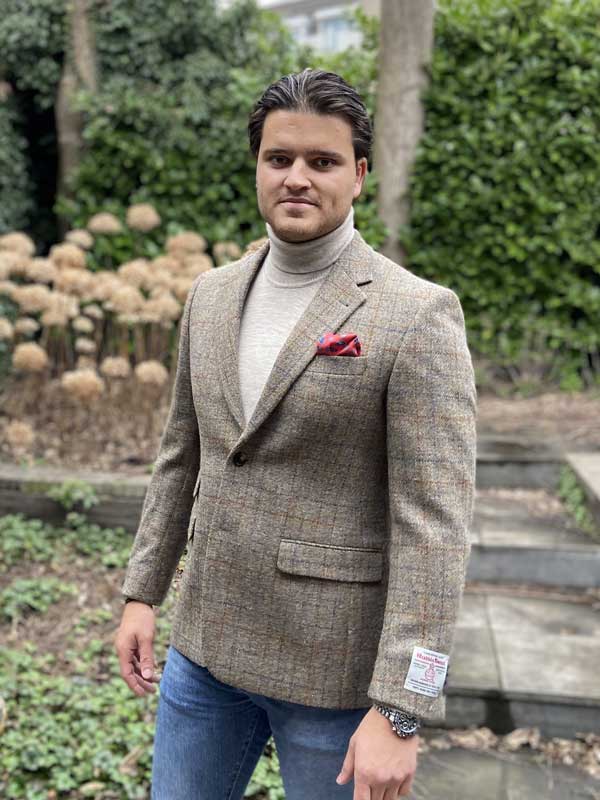Harris Tweed Sakko Duke's Forest Im Walnut Check