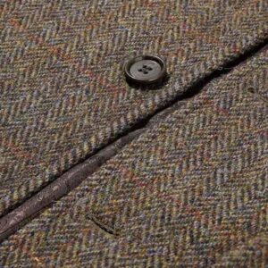 Harris Tweed Overjas, Chelsea Overcoat - Brown