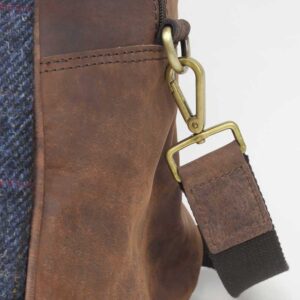 Blue Harris Tweed Holdall