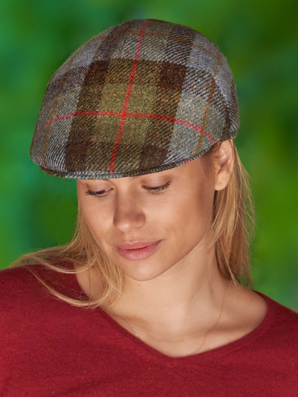 Harris Tweed Mütze "Henry Cap" In Highland Check