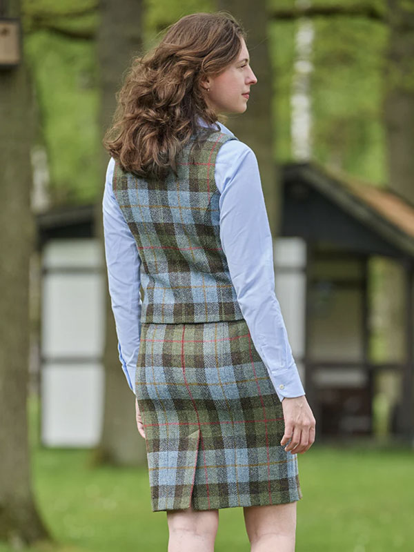 Harris Tweed Weste ''Lea'' Im Highland Check