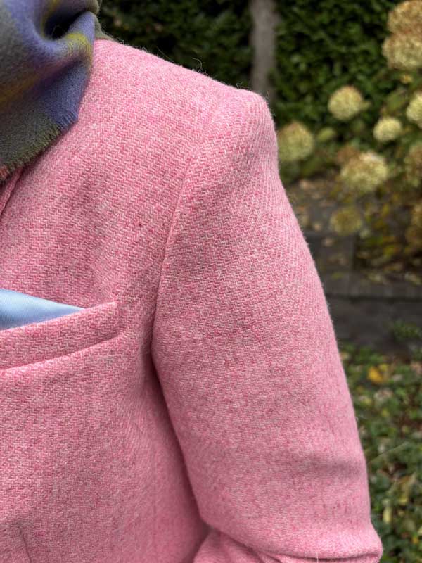 Harris Tweed Damenjacke Rosa Twill