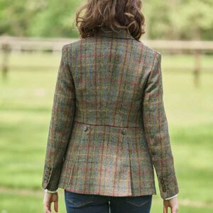 Harris Tweed Damenjacke Grün Kariert 650