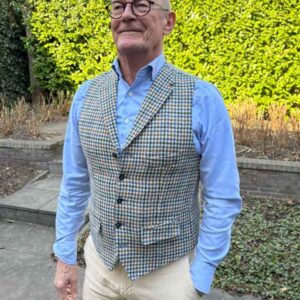 Harris Tweed Weste ''Wales'' In Cream Cocktail