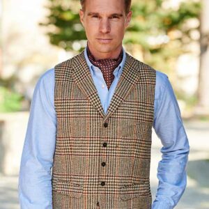 Harris Tweed Weste met revers 625