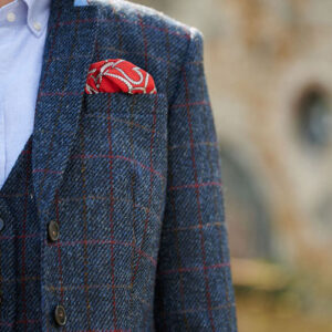 Harris tweed Dames Sakko Scottish Blue 613