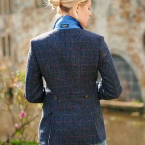 Harris tweed Dames Sakko Scottish Blue 613