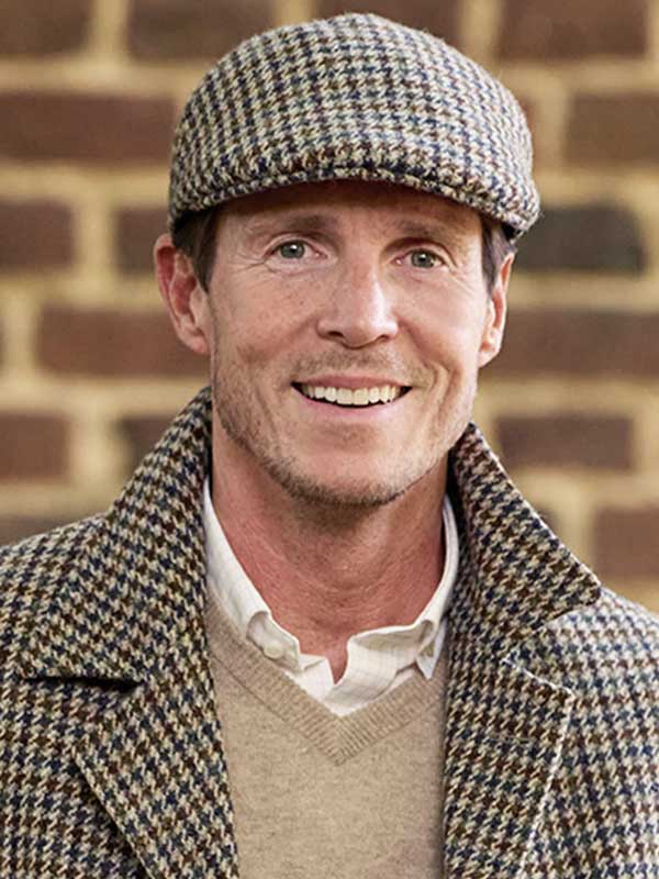 Harris Tweed Mütze "Henry Cap" In Houndstooth Tweed