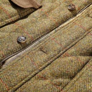 Harris Tweed Gilet, Bodywarmer MUSTARD