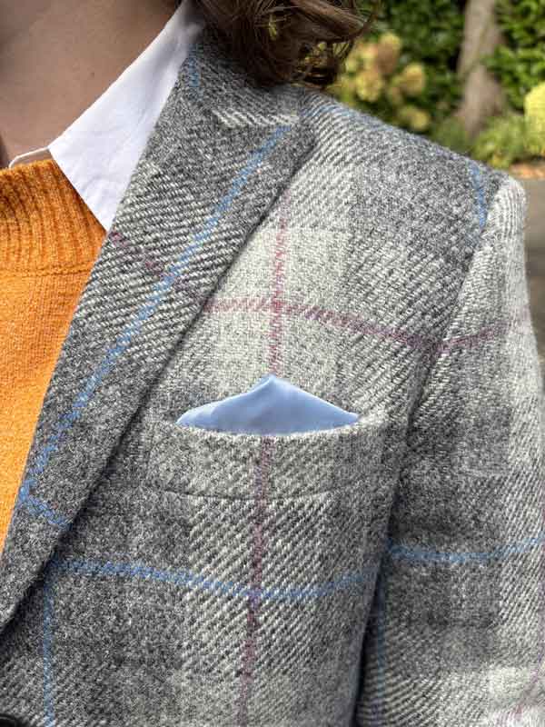 Harris Tweed Damenjacke Ladiesclub im Queen-Karo-Muster