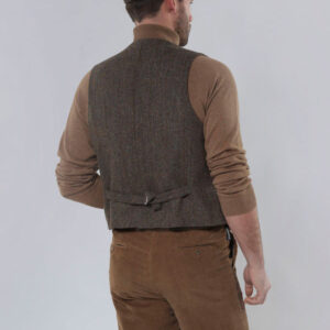 Harris Tweed Weste mit Revers 670
