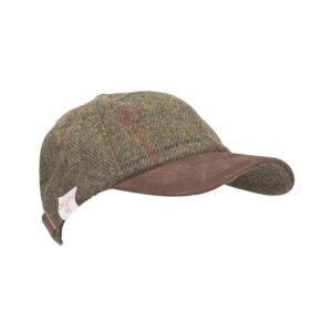 Harris Tweed Cap,Green 633