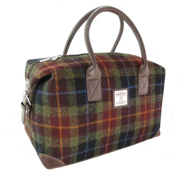 Harris Tweed 'Esk' Overnight Bag in MacLeod Tartan
