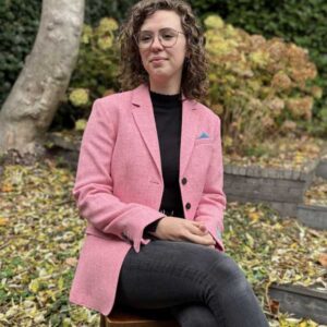 Harris Tweed Damenjacke Rosa Twill