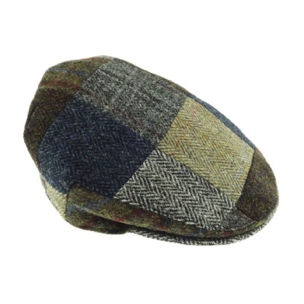 Harris Tweed Patch Flat Cap
