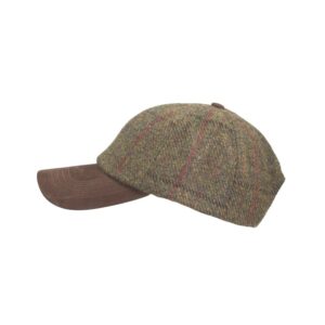 Harris Tweed Cap,Green 633