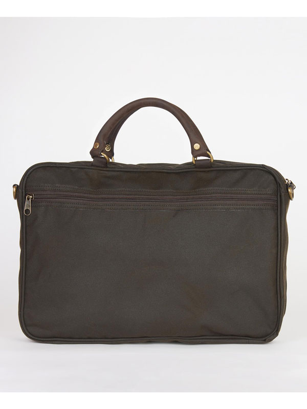 Barbour Aktentasche Wax Leather Briefcase Olive