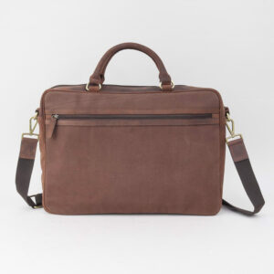 Blue Harris Tweed Briefcase