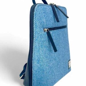 Harris Tweed Rucksack in Himmelblau