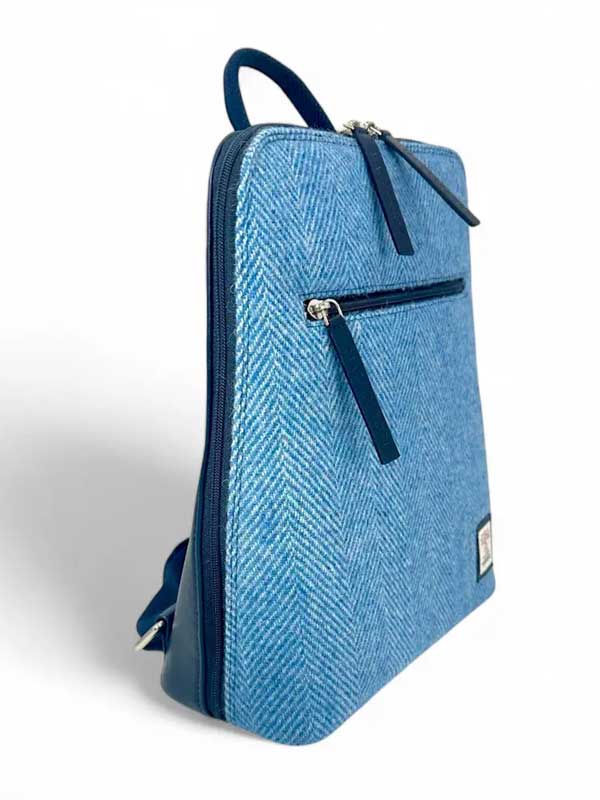 Harris Tweed Rucksack in Himmelblau
