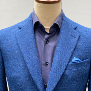Harris Tweed Sakko ''London'' In Blue Twill