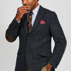 Harris Tweed Sakko, Patrick Jacket - Blue Multi