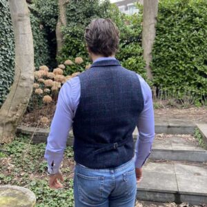 Harris Tweed Weste Blau 613