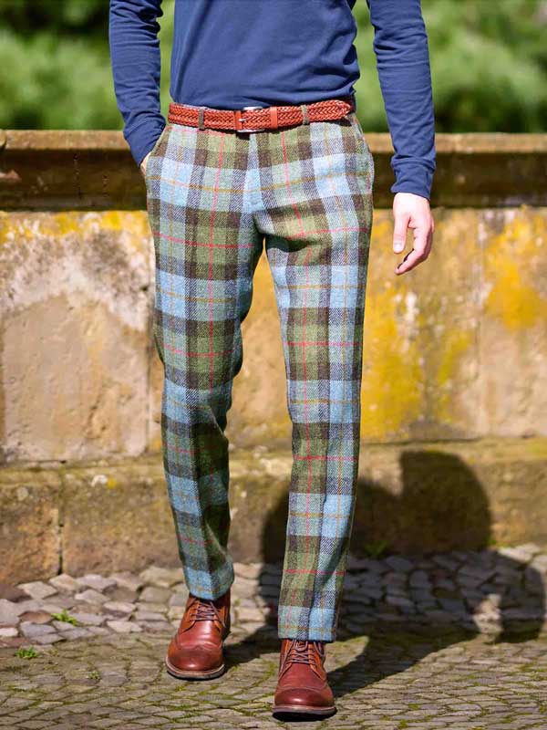 Harris Tweed Hose ''Mr. Miller " Im Highland Check