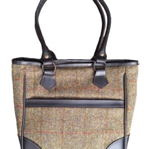 Harris Tweed Shire Henkeltasche – Senf